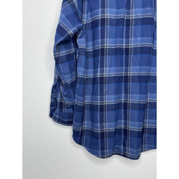 Vintage Pendleton Shirt Men's Large Pure Virgin Wool Blue Plaid USA Mexico VTG - Picture 16 of 16